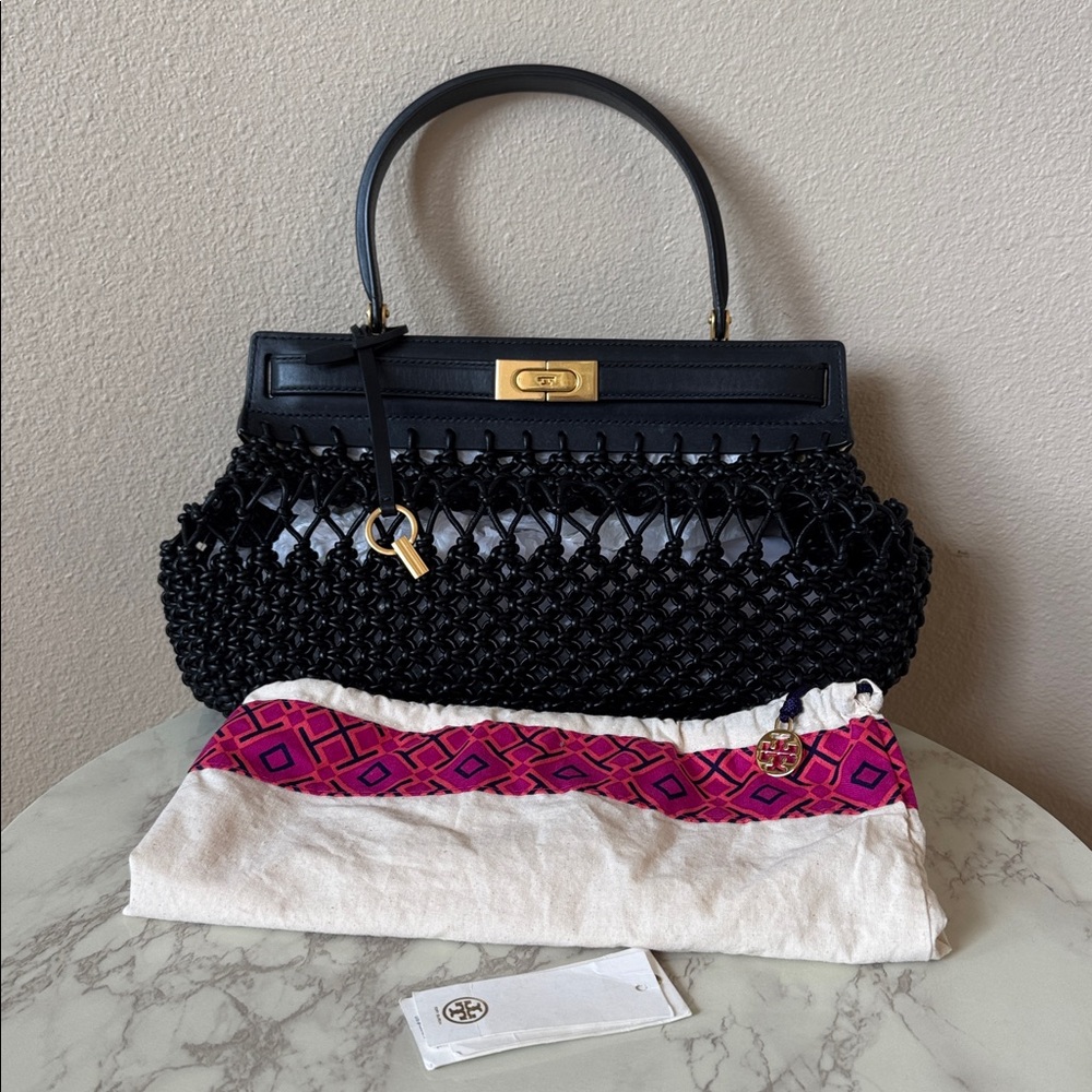 Tory Burch Lee Radziwill Knotted Leather Bag - Picture 15 of 15